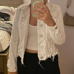 White denim jacket
